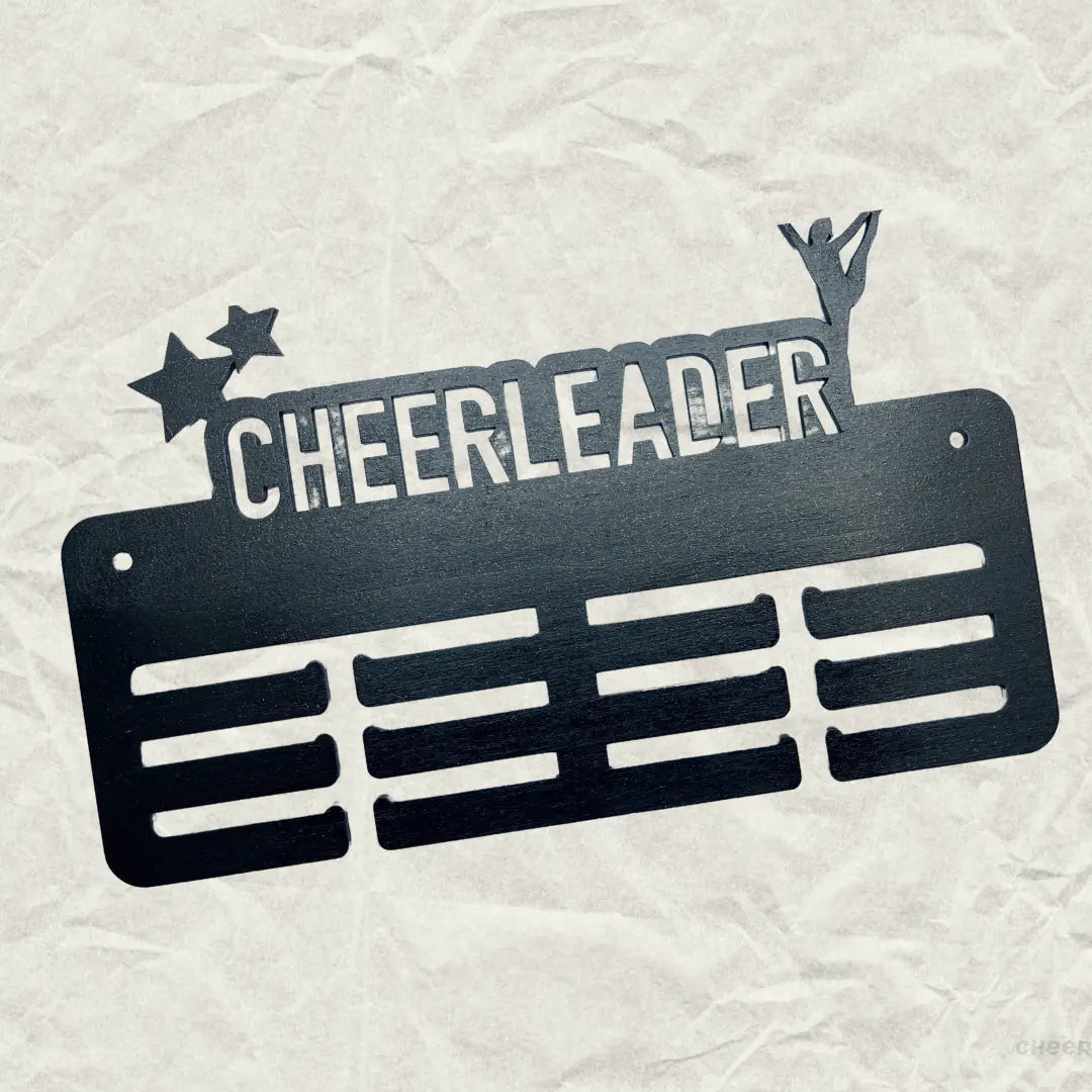 Medallienhalter aus Holz CHEER addicted!