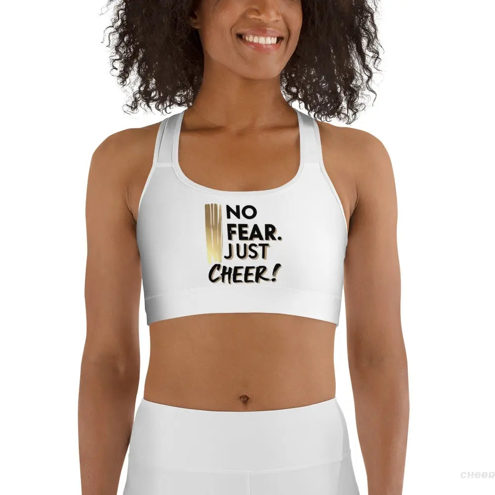 No Fear. Just Cheer! – Sport-Bra für Cheerleader - CHEER addicted!