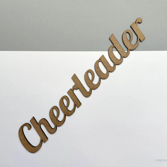 Holzschriftzug - cheerleader CHEER addicted!
