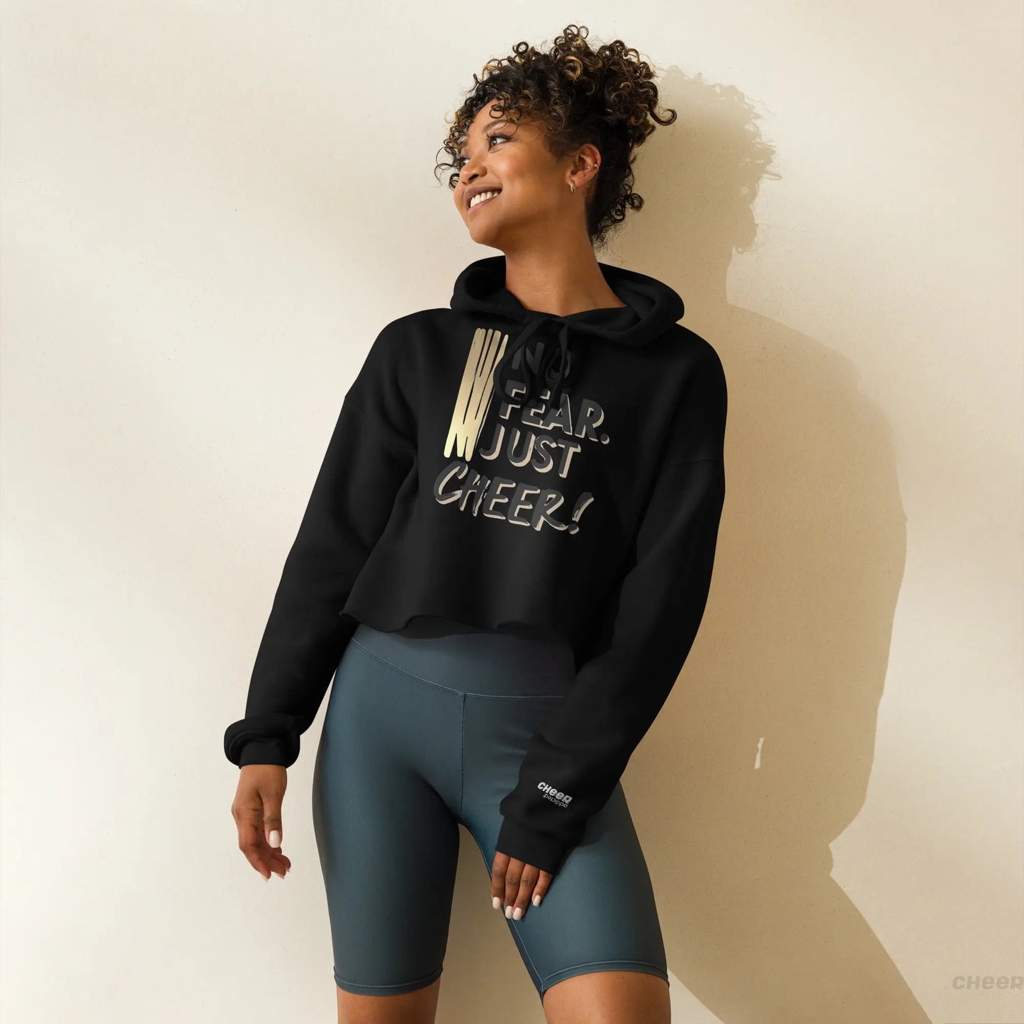 No Fear. Just Cheer! – Cropped Hoodie für Cheerleader - CHEER addicted!