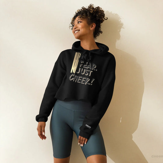 No Fear. Just Cheer! – Cropped Hoodie für Cheerleader - CHEER addicted!