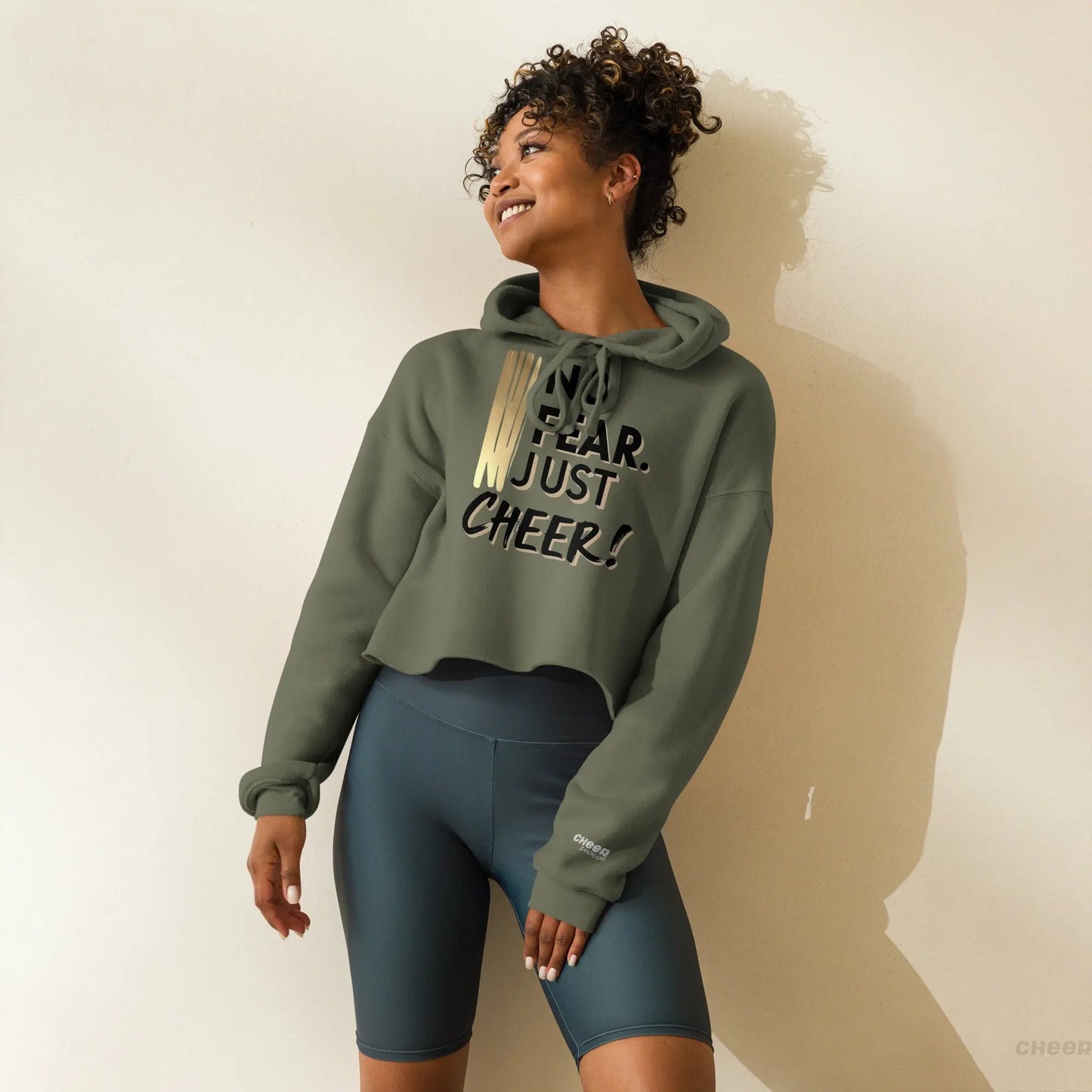 No Fear. Just Cheer! – Cropped Hoodie für Cheerleader - CHEER addicted!