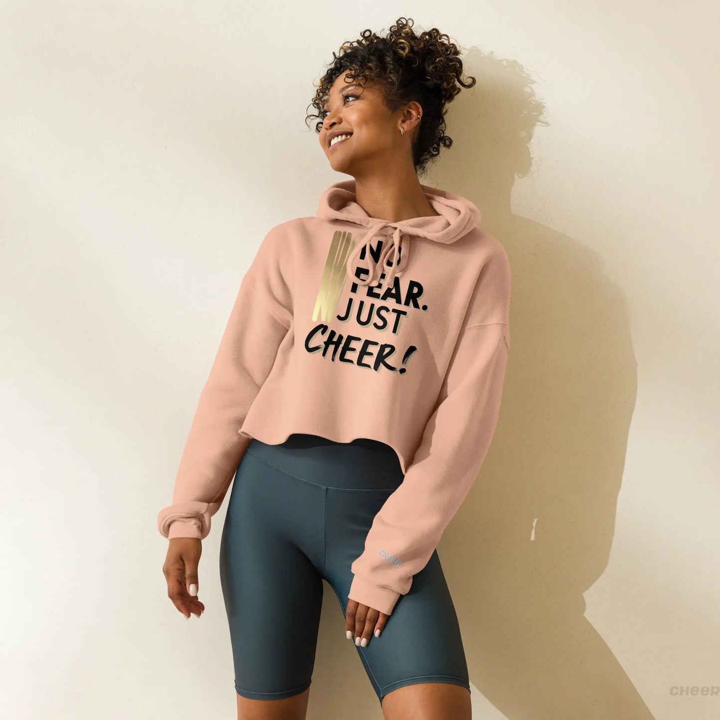 No Fear. Just Cheer! – Cropped Hoodie für Cheerleader - CHEER addicted!