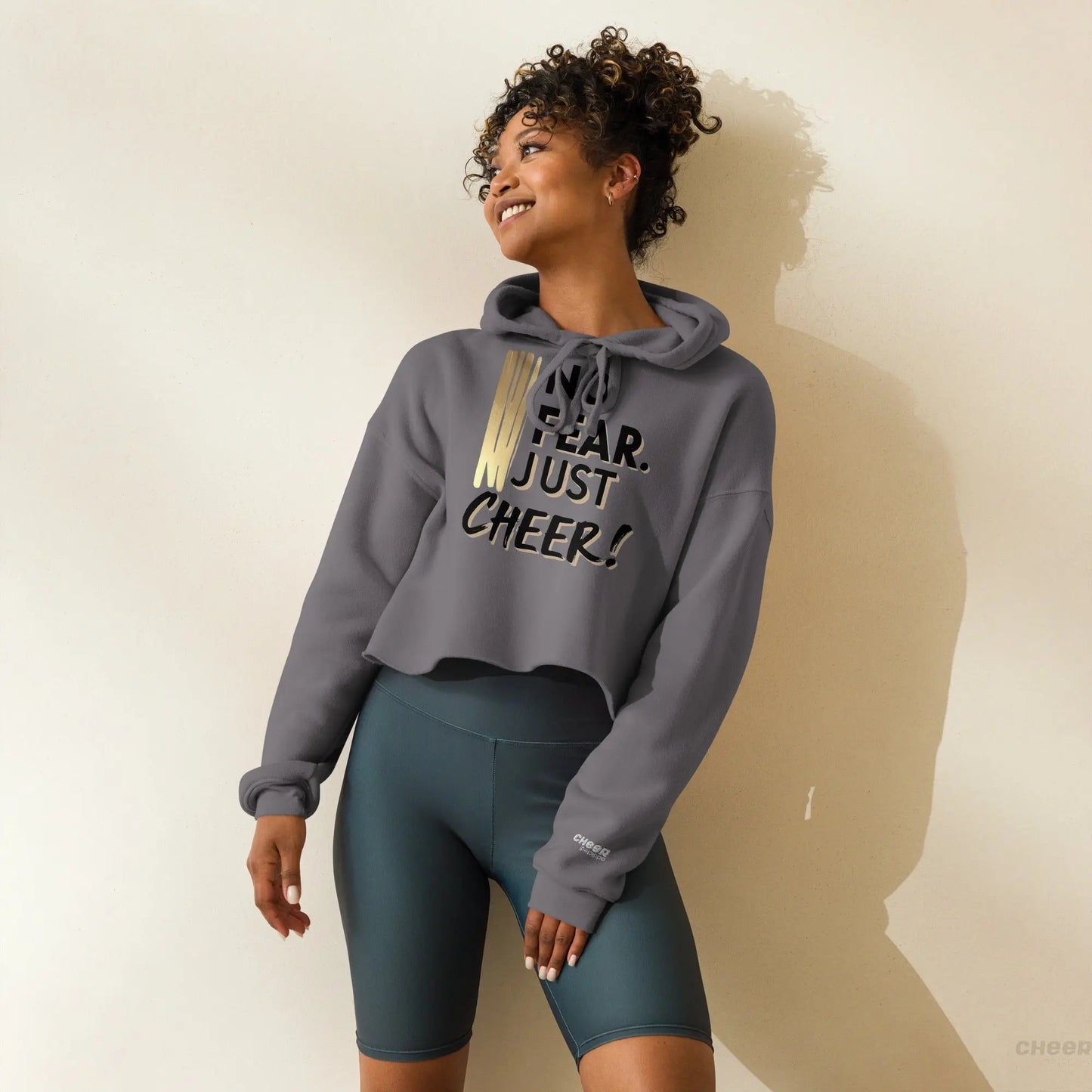 No Fear. Just Cheer! – Cropped Hoodie für Cheerleader - CHEER addicted!